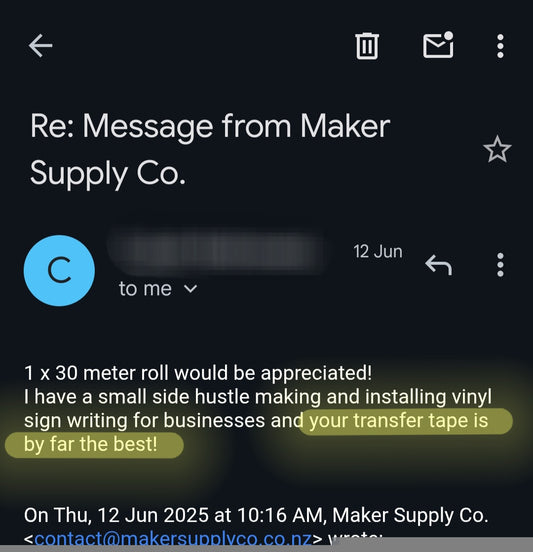 Medium Tack Transfer Tape