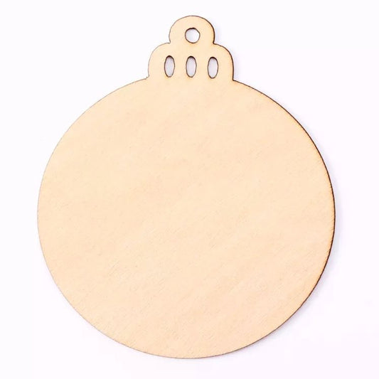 Wooden Baubles x5pcs
