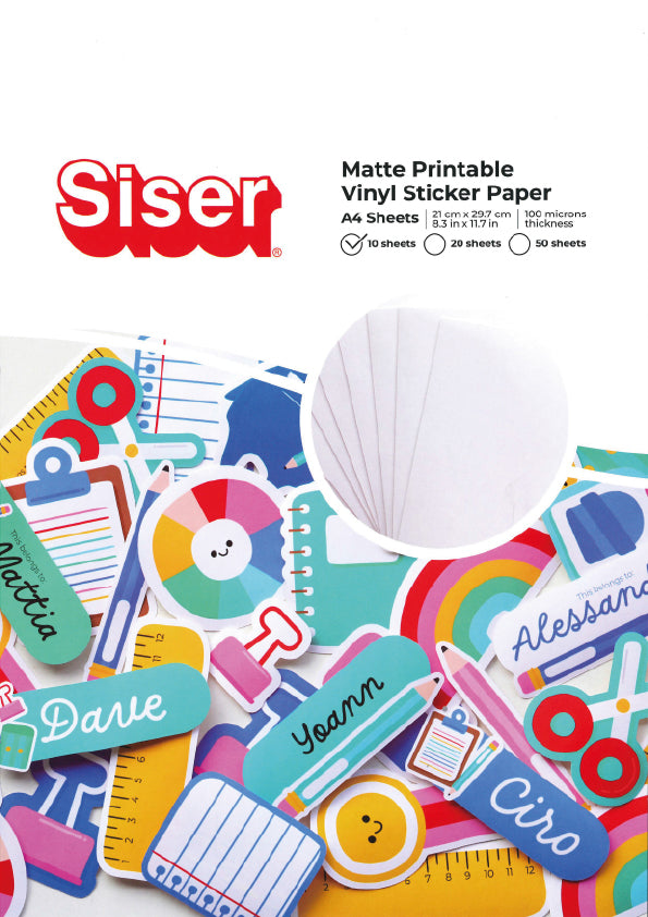 Siser Printable Sticker Range