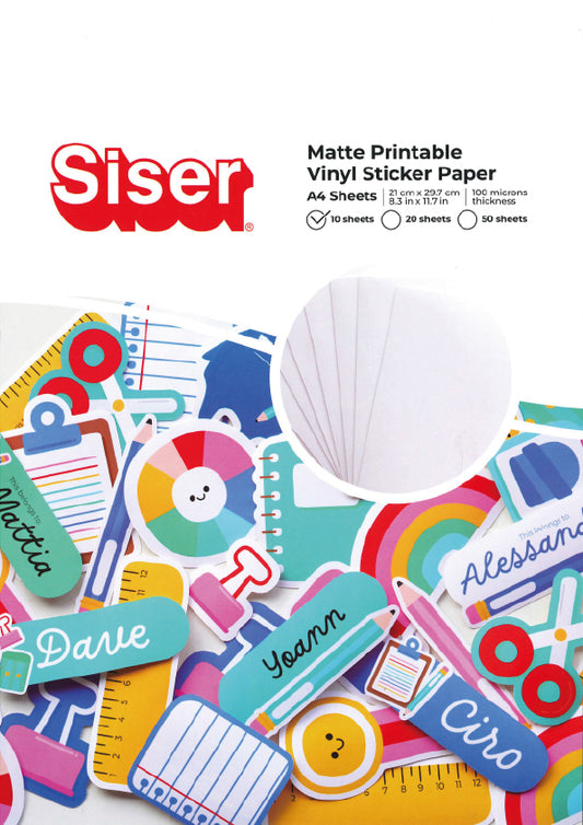 Siser Printable Sticker Range