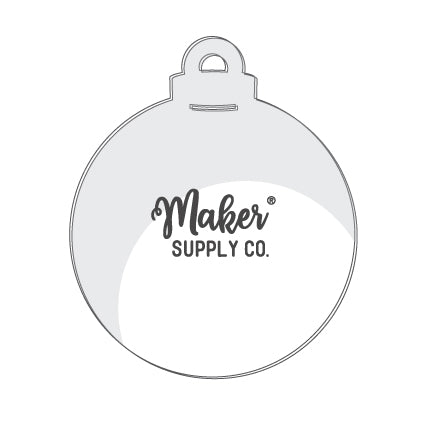 FROSTED Acrylic Bauble