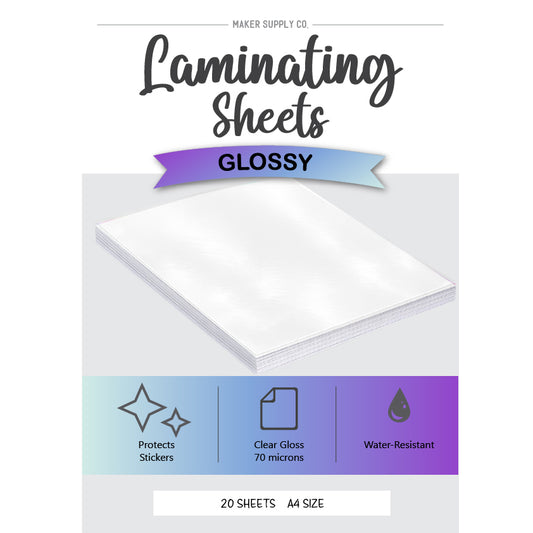 Clear Gloss - Laminating Sheets for Stickers