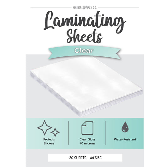 Clear Gloss - Laminating Sheets for Stickers