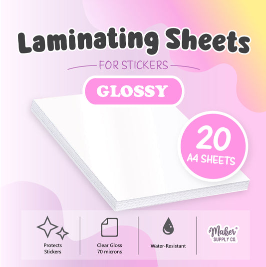Clear Gloss - Laminating Sheets for Stickers
