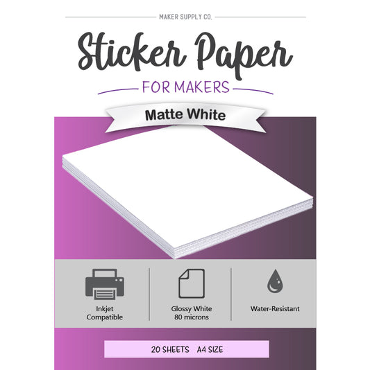 Sticker Paper | Glossy & Matte | Pack of 20