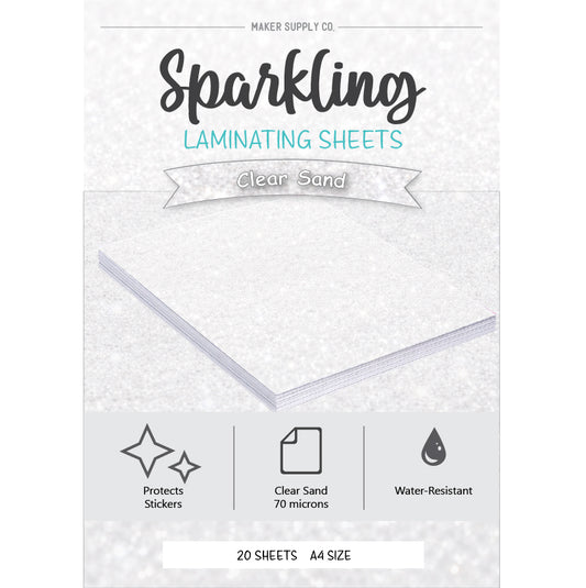 Clear Sand - Laminating Sheets for Stickers